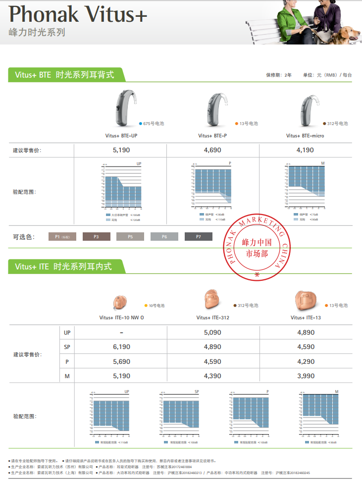 Vitus+助聽器產(chǎn)品價格表